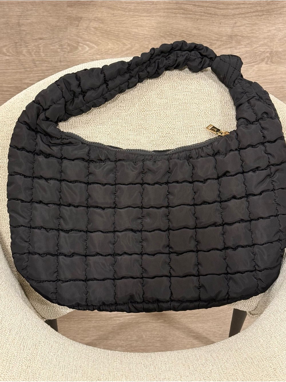 Urban Expressions Black Quilted Shoulder bag Purse